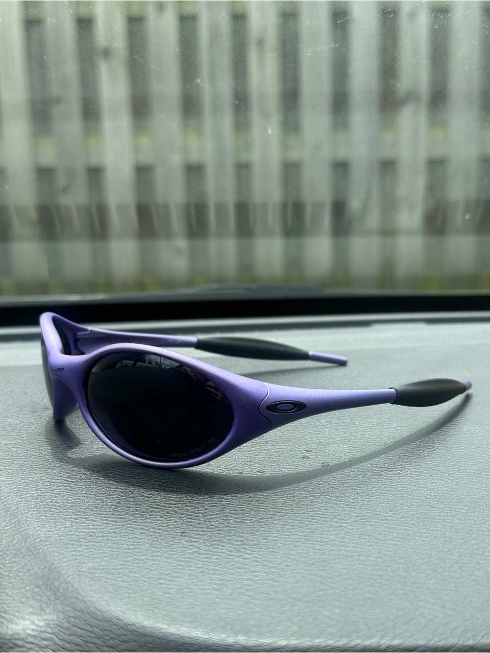 Oakley Inspired Matte Purple Oval Performance Sunglasses